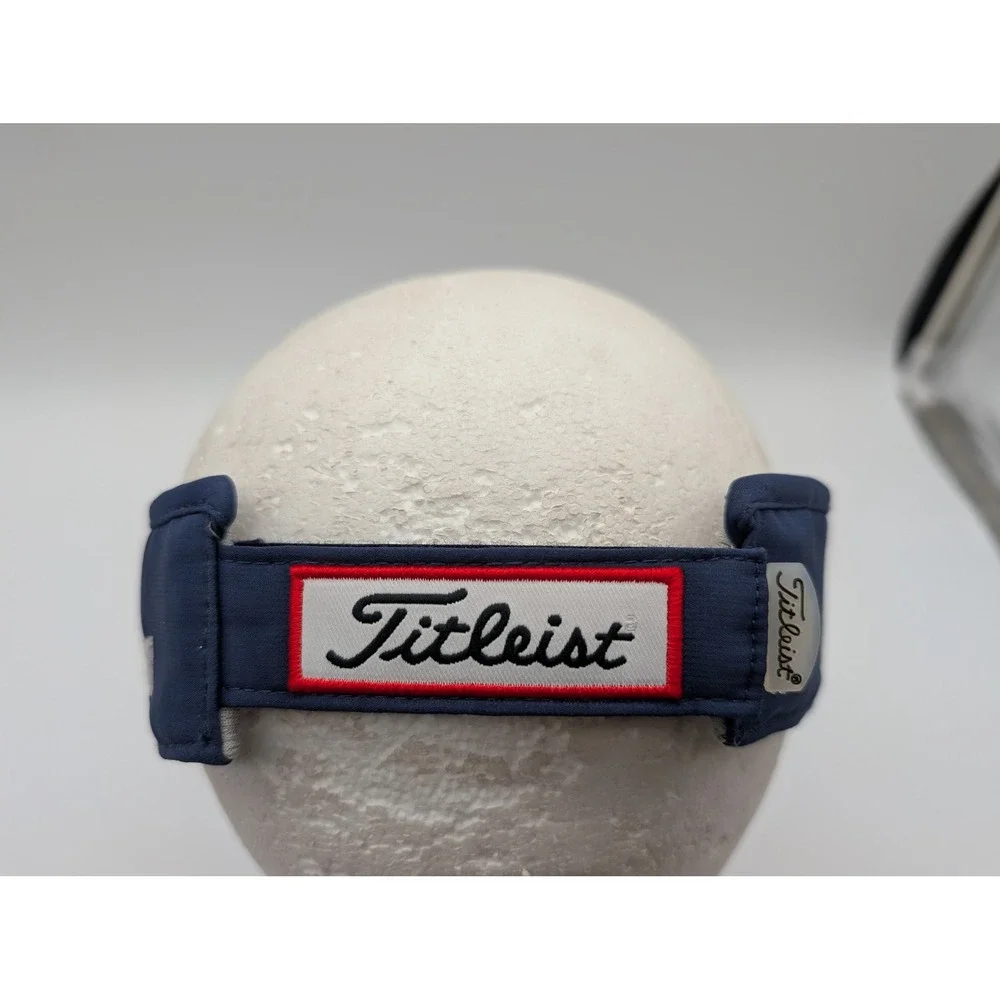 Titleist Tour Performance Golf Visor Navy Blue Grey Pro V1 FootJoy Adjustable